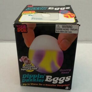 NeeDoh Dippin Dazzler Egg Nee Doh Color Changing Rare Groovy Haze NEW
